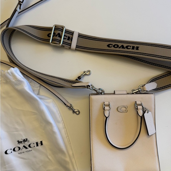 Coach Handbags - Coach Beige Crossbody Bag
